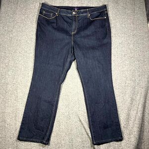 NYDJ Jeans Womens 22W Blue Straight Lift Tuck Stretch High Rise Denim USA Mom